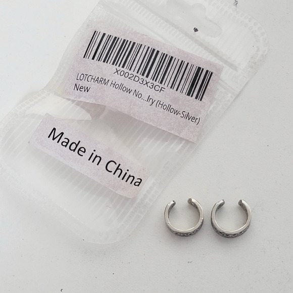 2 Silver Plated Non-pierce Ear Cuffs - Picture 4 of 4